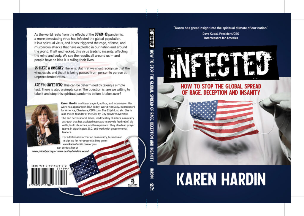 book cover "Infected" by Karen Hardin 