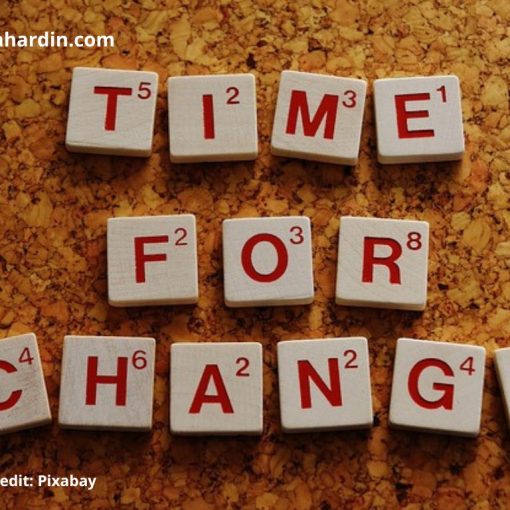 Puzzle pieces that spell "Time for Change"